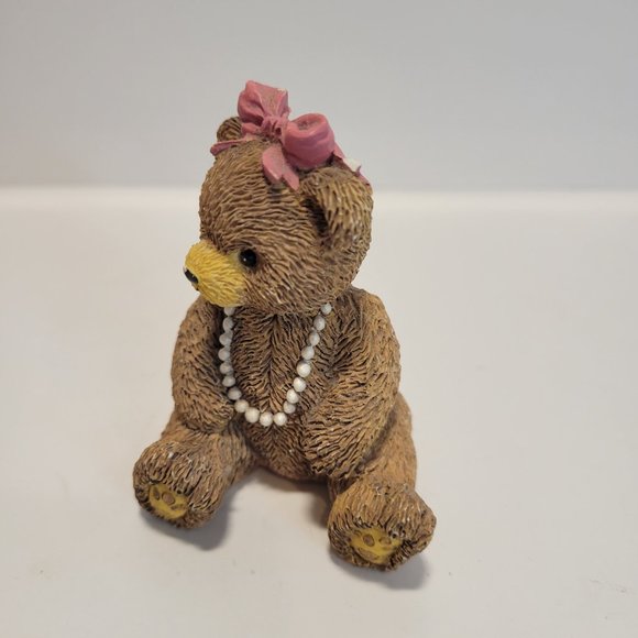 Vintage Teddy Bear Figurines Set of 4 Each about 3" - Picture 9 of 13